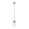 Z-Lite Thayer Pendant, 1-Light, 4.75 In.W x 7.5 In.H, Brushed Nickel/Clear 742MP-BN - alternate 2